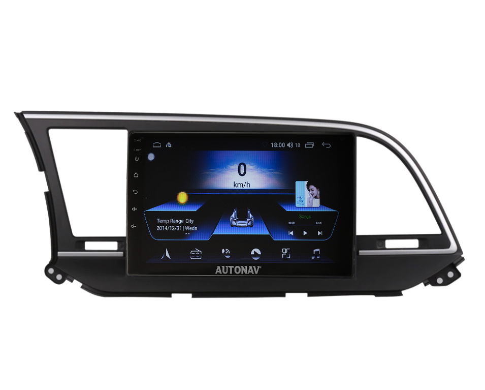 Navigatie AUTONAV Android GPS Dedicata Hyundai Elantra Dupa 2015, Model Classic, Memorie 256GB Stocare, 12GB DDR3 RAM, Display 9″ Full-Touch, WiFi, 2 x USB, Bluetooth, 4G, Octa-Core 8 * 2.0GHz, 4 * 50W Audio
