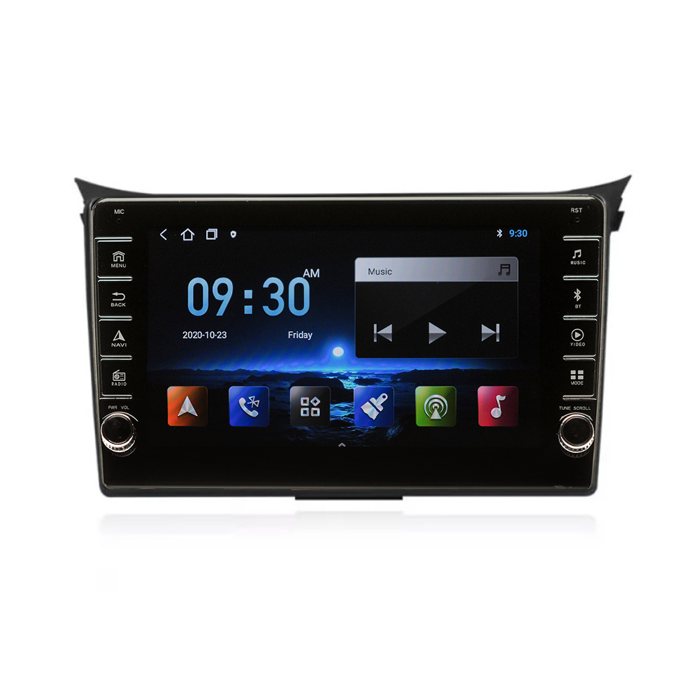 Navigatie AUTONAV Android GPS Dedicata Hyundai i30 2011-2017, Model PRO Memorie 128GB Stocare, 6GB DDR3 RAM, Display 8″ Full-Touch, WiFi, 2 x USB, Bluetooth, 4G, Octa-Core 8 * 2.0GHz, 4 * 50W Audio