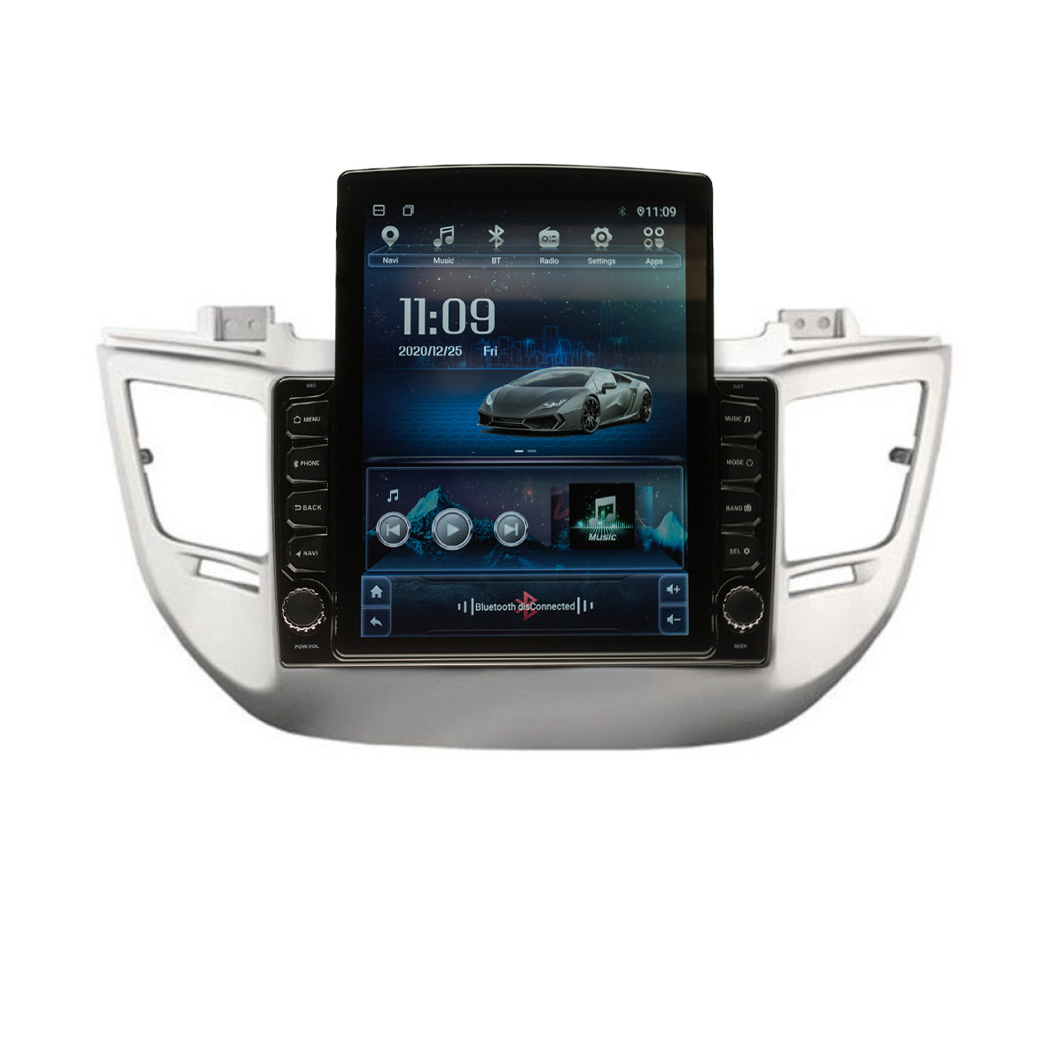 Navigatie AUTONAV ECO Android GPS Dedicata Hyundai Tucson 2015-2019, Model XPERT Memorie 16GB Stocare, 1GB DDR3 RAM, Display Vertical Stil Tesla 10″ Full-Touch, WiFi, 2 x USB, Bluetooth, Quad-Core 4 * 1.3GHz, 4 * 50W Audio