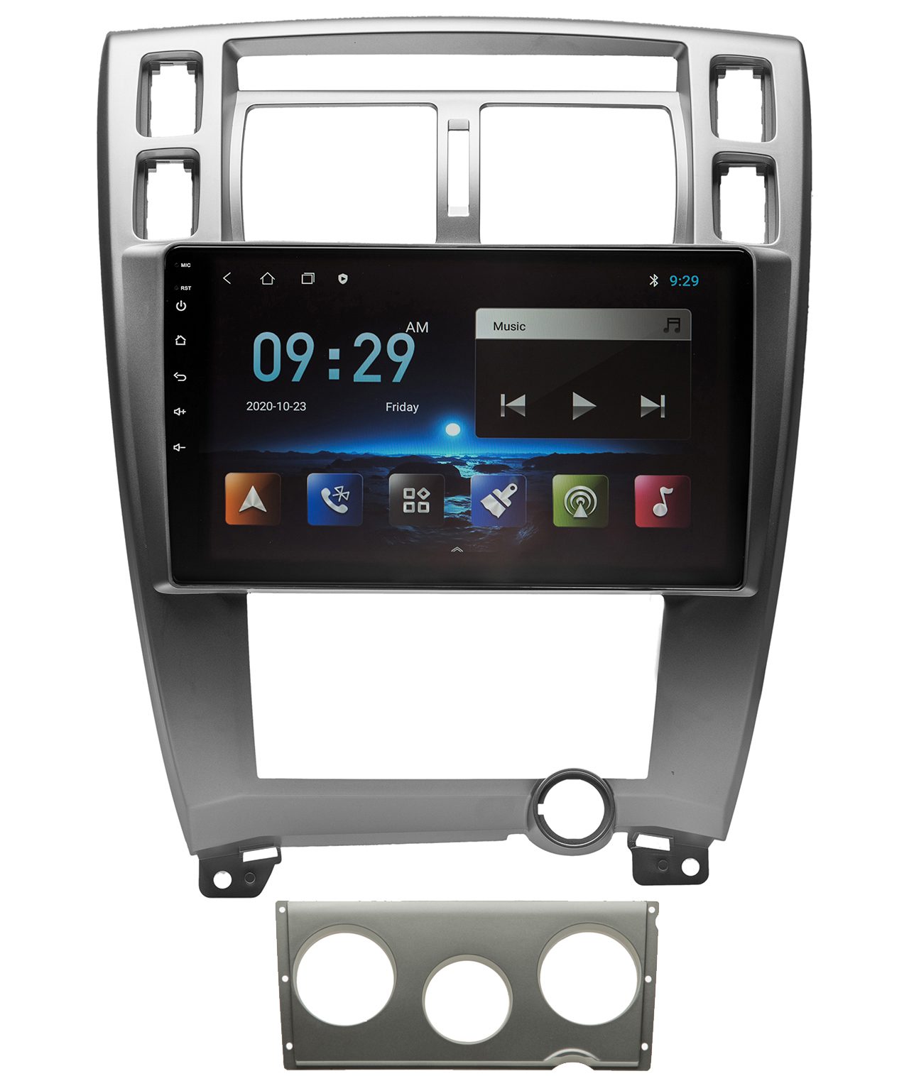 Navigatie AUTONAV Android GPS Dedicata Hyundai Tucson 2004-2009, Model Classic, Memorie 64GB Stocare, 4GB DDR3 RAM, Display 10″ Full-Touch, WiFi, 2 x USB, Bluetooth, 4G, Octa-Core 8 * 2.0GHz, 4 * 50W Audio