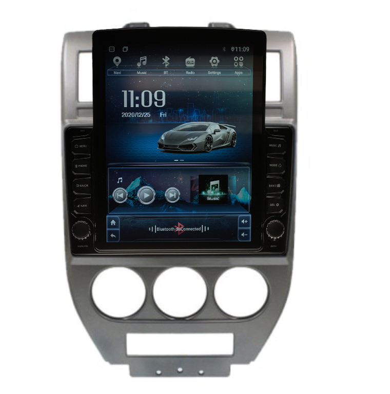 Navigatie AUTONAV Android GPS Dedicata Jeep Compass 2006-2011, Model XPERT Memorie 256GB Stocare, 12GB DDR3 RAM, Display Vertical Stil Tesla 10″ Full-Touch, WiFi, 2 x USB, Bluetooth, 4G, Octa-Core 8 * 2.0GHz, 4 * 50W Audio
