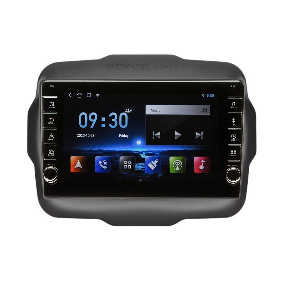 Navigatie AUTONAV Android GPS Dedicata Jeep Renegade 2016-2020, Model PRO Memorie 128GB Stocare, 6GB DDR3 RAM, Display 8″ Full-Touch, WiFi, 2 x USB, Bluetooth, 4G, Octa-Core 8 * 2.0GHz, 4 * 50W Audio