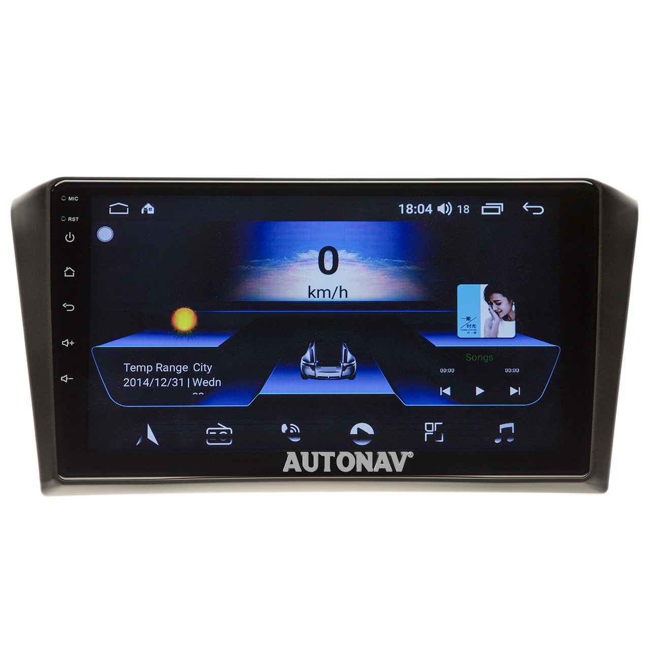 Navigatie AUTONAV Android GPS Dedicata Mazda 3 2003-2009, Model Classic, Memorie 64GB Stocare, 2GB DDR3 RAM, Display 9″ Full-Touch, WiFi, 2 x USB, Bluetooth, Quad-Core 4 * 1.3GHz, 4 * 50W Audio