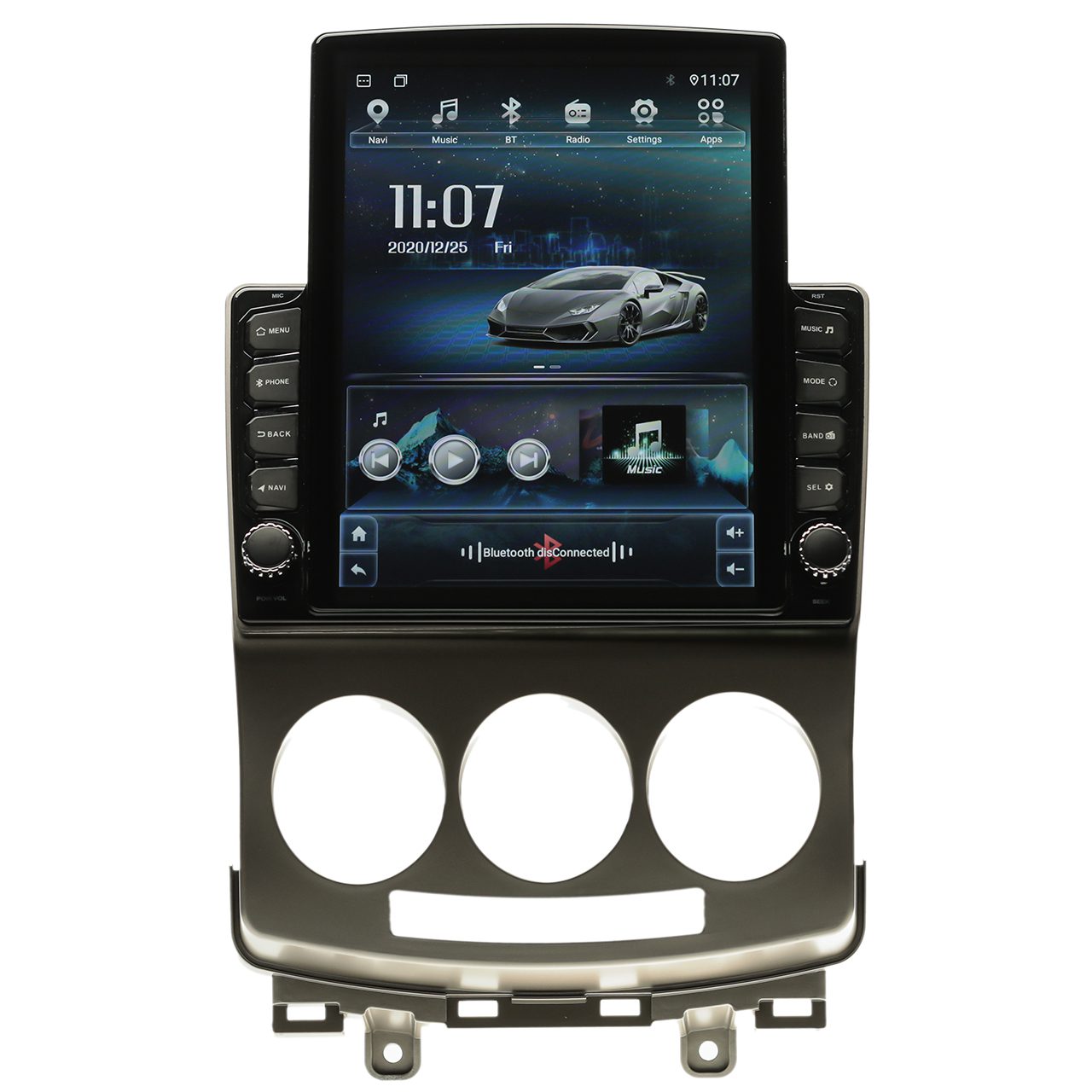 Navigatie AUTONAV Android GPS Dedicata Mazda 5 2004-2010, Model XPERT Memorie 64GB Stocare, 2GB DDR3 RAM, Display Vertical Stil Tesla 10″ Full-Touch, WiFi, 2 x USB, Bluetooth, Quad-Core 4 * 1.3GHz, 4 * 50W Audio