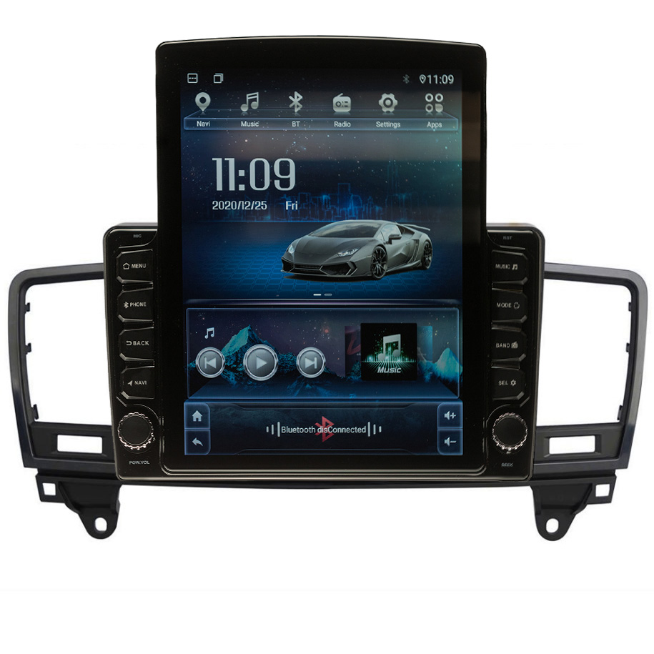 Navigatie AUTONAV ECO Android GPS Dedicata DMercedes Benz ML W166 2011-2015, Model XPERT Memorie 16GB Stocare, 1GB DDR3 RAM, Display Vertical Stil Tesla 10″ Full-Touch, WiFi, 2 x USB, Bluetooth, Quad-Core 4 * 1.3GHz, 4 * 50W Audio