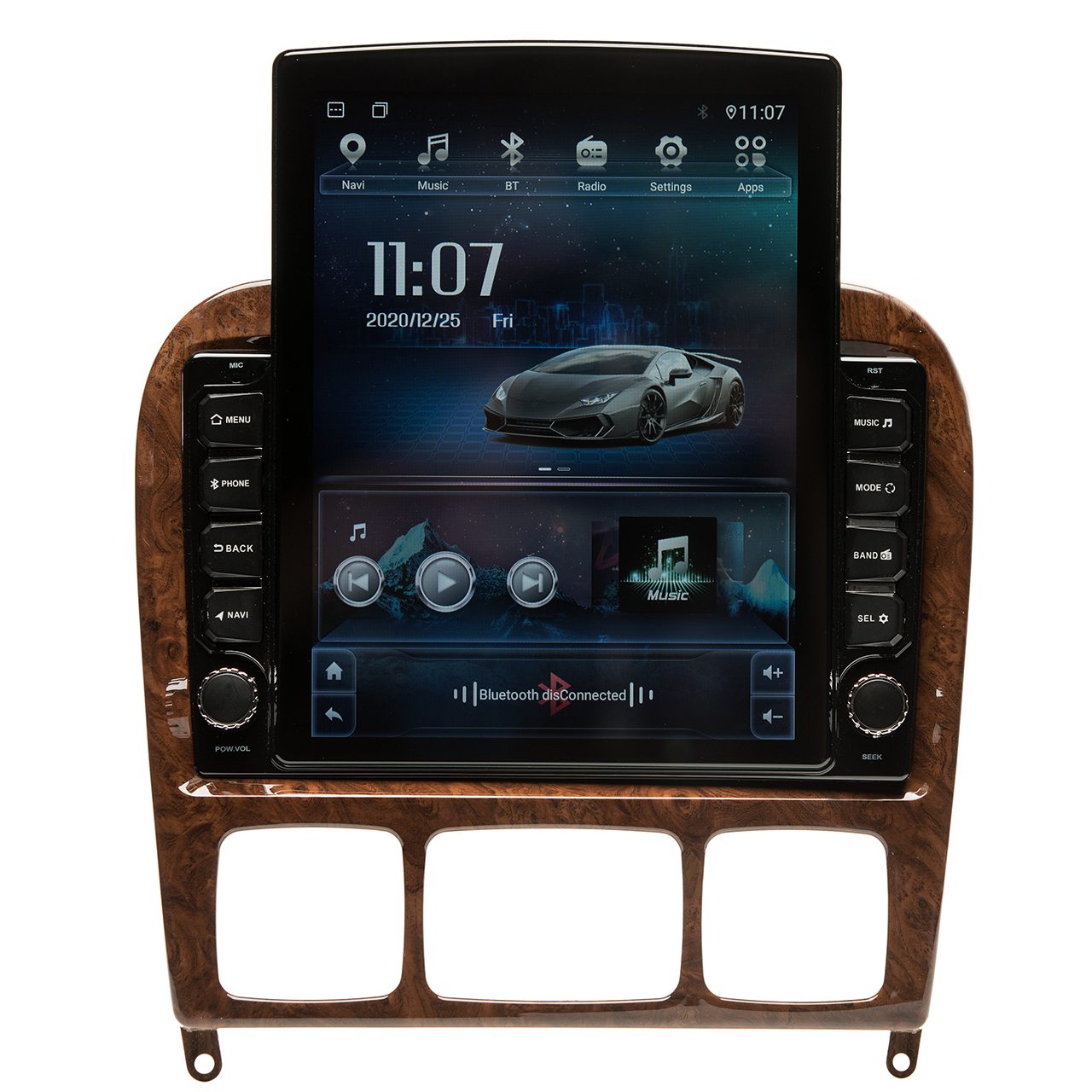 Navigatie AUTONAV Android GPS Dedicata Mercedes S-Class W220 1998-2005, Model XPERT Memorie 128GB Stocare, 6GB DDR3 RAM, Display Vertical Stil Tesla 10" Full-Touch, WiFi, 2 x USB, Bluetooth, 4G, Octa-Core 8 * 2.0GHz, 4 * 50W