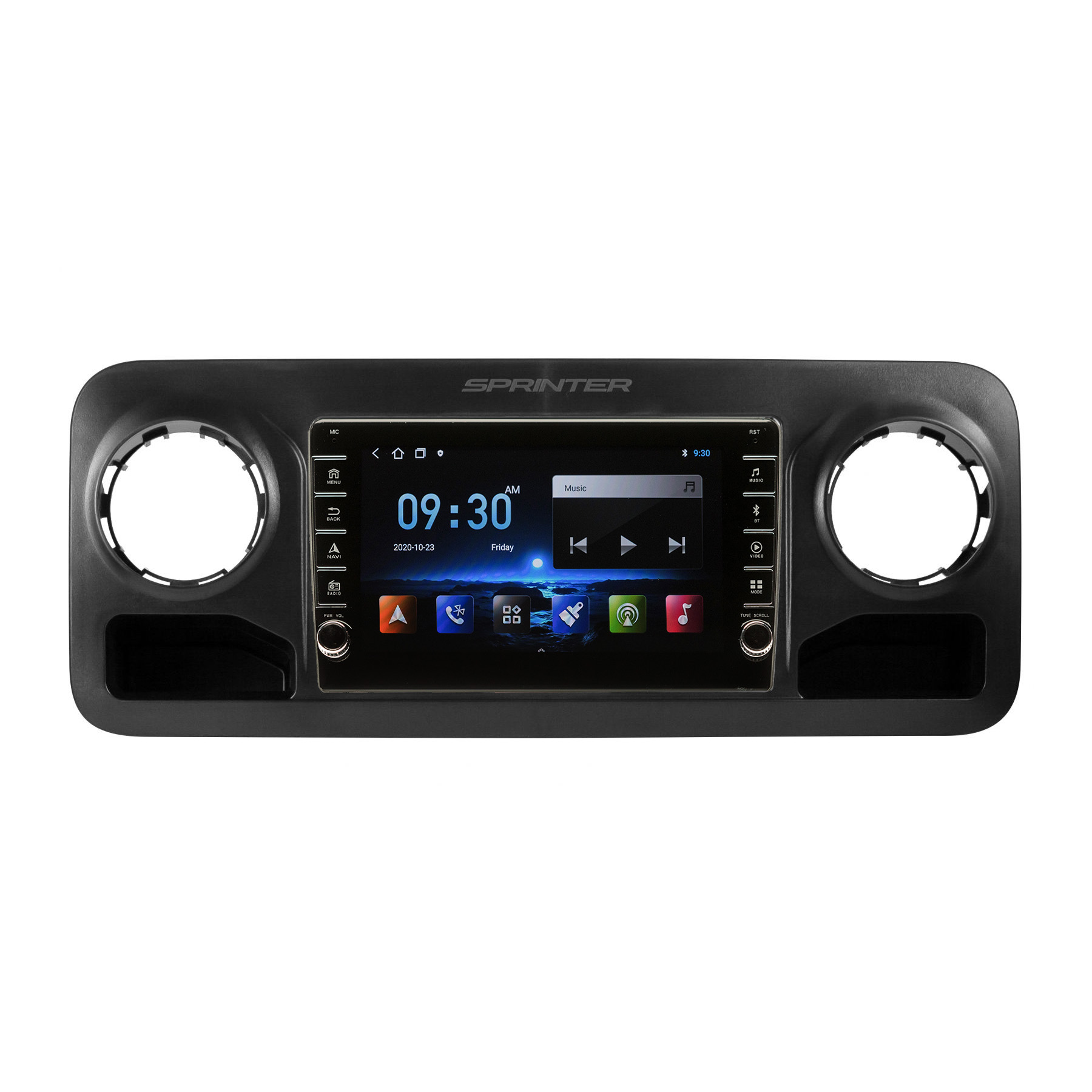 Navigatie AUTONAV Android GPS Dedicata Mercedes Benz Sprinter Dupa 2018, Model PRO Memorie 64GB Stocare, 2GB DDR3 RAM, Display 8″ Full-Touch, WiFi, 2 x USB, Bluetooth, Quad-Core 4 * 1.3GHz, 4 * 50W Audio