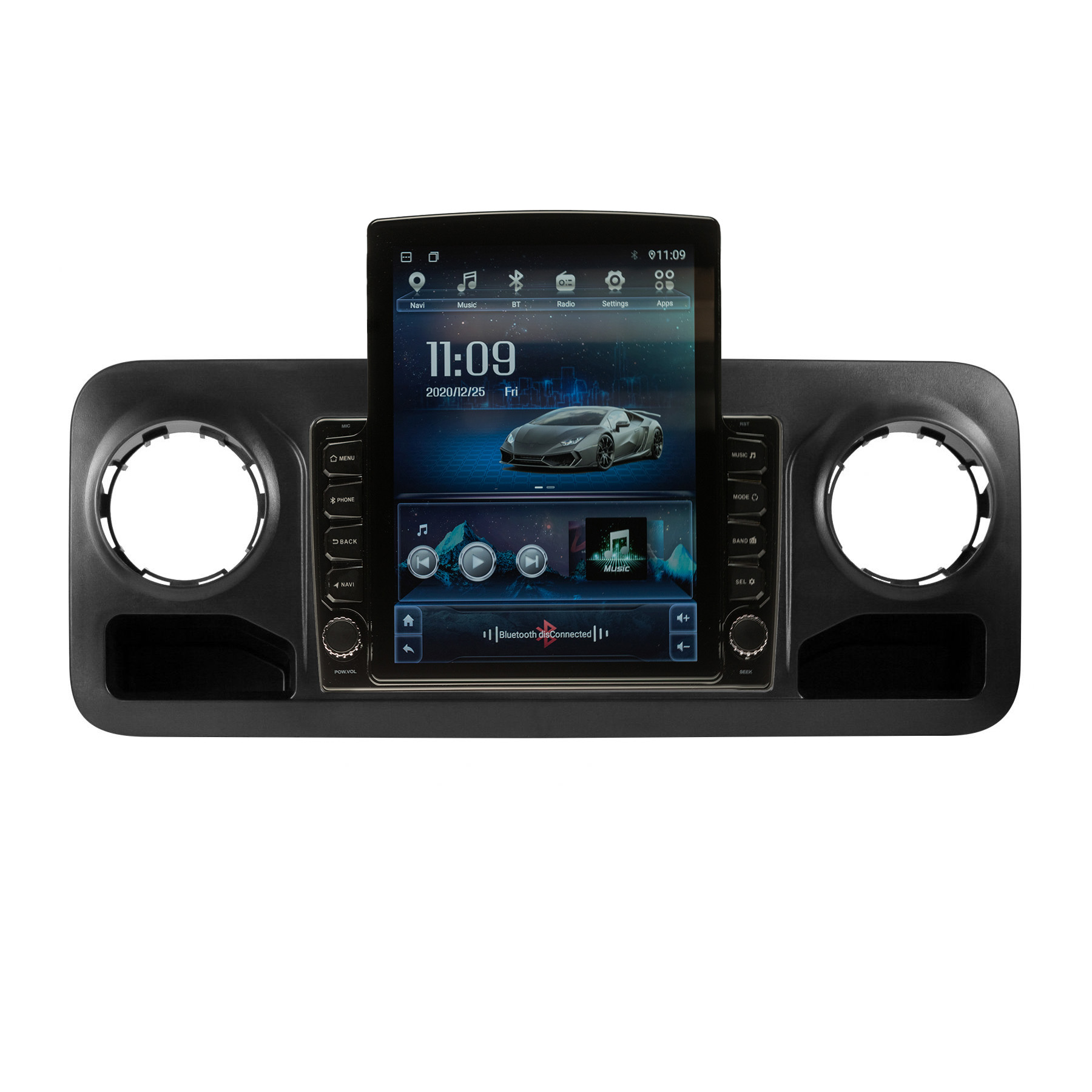 Navigatie AUTONAV ECO Android GPS Dedicata Mercedes-Benz Sprinter Dupa 2018, Model XPERT Memorie 16GB Stocare, 1GB DDR3 RAM, Display Vertical Stil Tesla 10″ Full-Touch, WiFi, 2 x USB, Bluetooth, Quad-Core 4 * 1.3GHz, 4 * 50W Audio