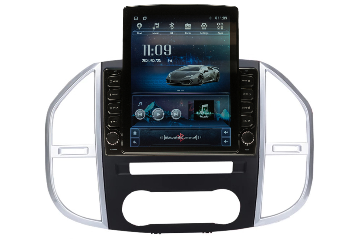 Navigatie AUTONAV Android GPS Dedicata Mercedes Vito 3 W447 Dupa 2014, Model XPERT Memorie 256GB, 12GB DDR3 RAM, Display Vertical Stil Tesla 10″ Full-Touch, WiFi, 2 x USB, Bluetooth, 4G, Octa-Core 8 * 2.0GHz, 4 * 50W Audio