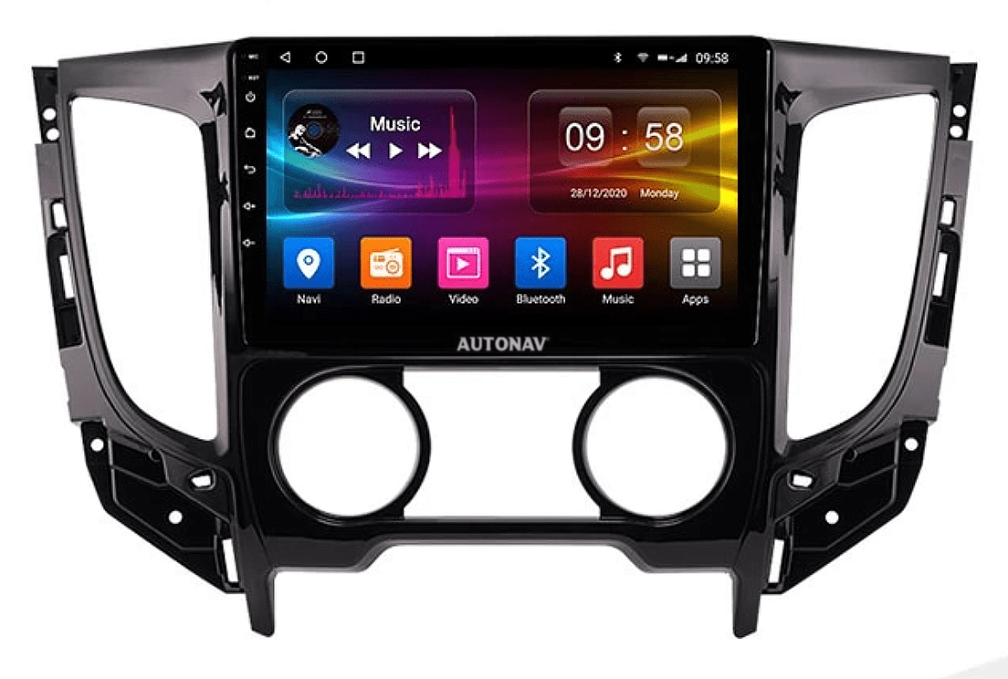 Navigatie AUTONAV Android GPS Dedicata Mitsubishi L200, Model Classic, 64GB Stocare, 2GB DDR3 RAM, Display 9″ , WiFi, 2 x USB, Bluetooth, Quad-Core 4 x 1.3GHz, 4 x 50W Audio