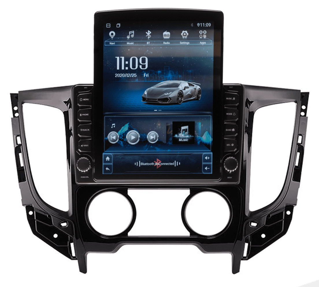 Navigatie AUTONAV Android GPS Dedicata Mitsubishi L200, Model XPERT 64GB Stocare, 4GB DDR3 RAM, Display Vertical Stil Tesla 10″ , WiFi, 2 x USB, Bluetooth, 4G, Octa-Core 8 x 2.0GHz, 4 x 50W Audio