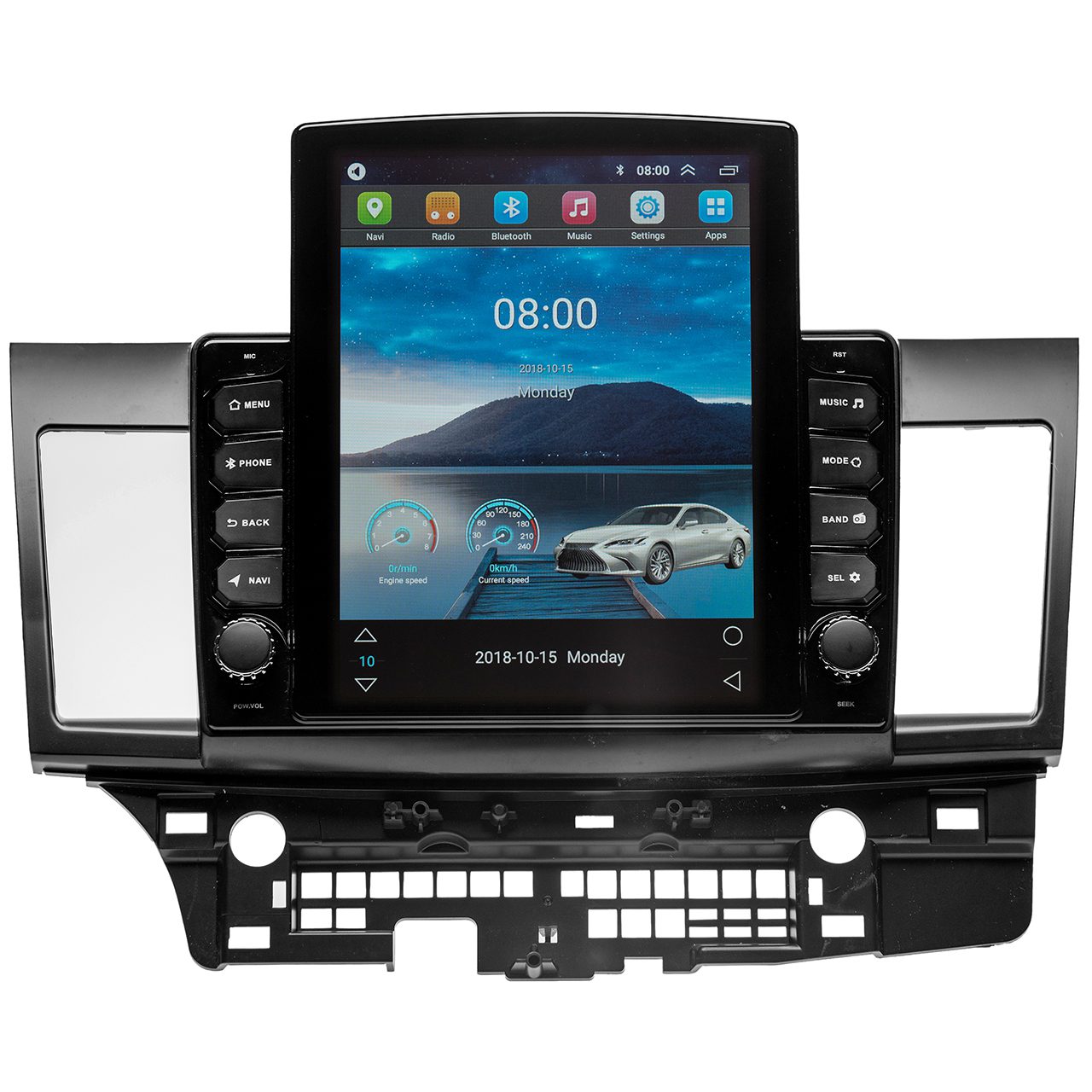 Navigatie AUTONAV Android GPS Dedicata Mitsubishi Lancer 2007-2017, Model XPERT Memorie 64GB Stocare, 4GB DDR3 RAM, Display Vertical Stil Tesla 10″ Full-Touch, WiFi, 2 x USB, Bluetooth, 4G, Octa-Core 8 * 2.0GHz, 4 * 50W Audio