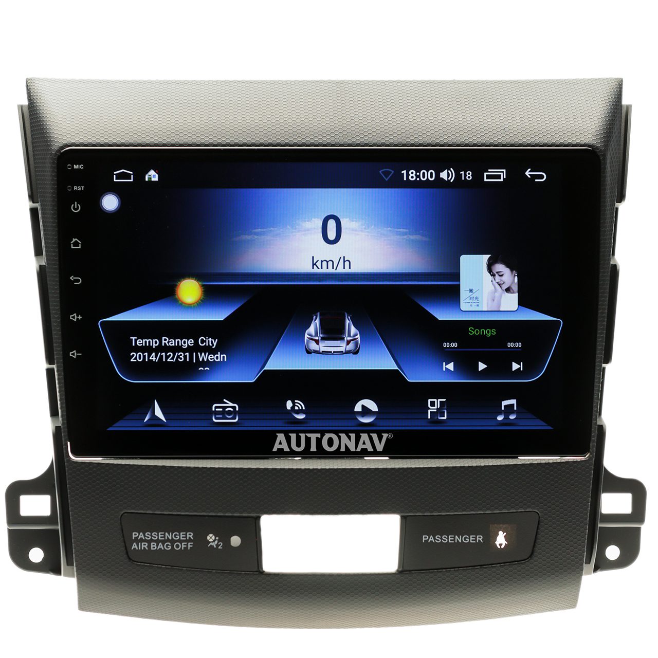 Navigatie AUTONAV Android GPS Dedicata Mitsubishi Outlander 2006-2011 si Citroen C-Crosser 2007-2012, Model Classic, Memorie 256GB Stocare, 12GB DDR3 RAM, Display 9″ Full-Touch, WiFi, 2 x USB, Bluetooth, 4G, Octa-Core 8 * 2.0GHz, 4 * 50W Audio