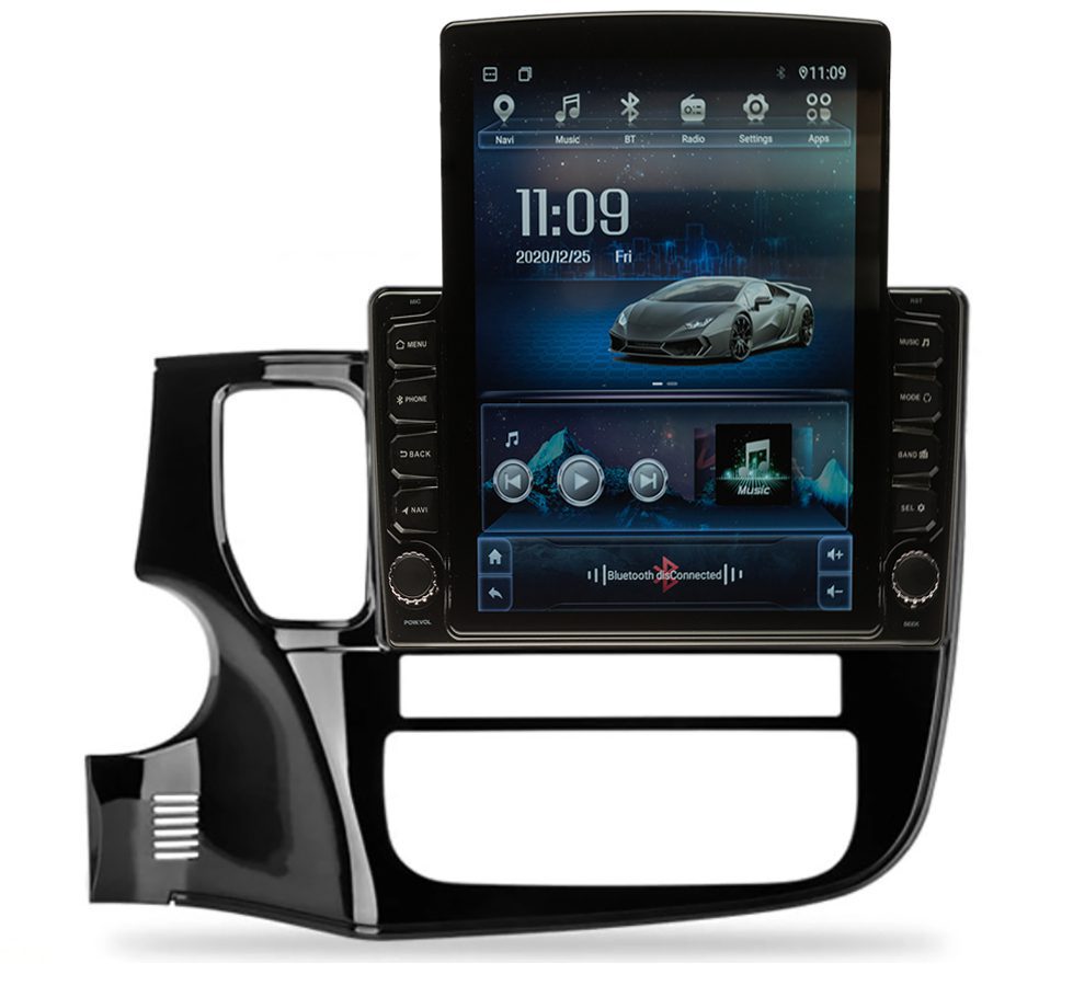 Navigatie AUTONAV Android GPS Dedicata Mitsubishi Outlander 2012-2018, Model XPERT Memorie 128GB, 6GB DDR3 RAM, Display Vertical Stil Tesla 10″ Full-Touch, WiFi, 2 x USB, Bluetooth, 4G, Octa-Core 8 * 2.0GHz, 4 * 50W Audio