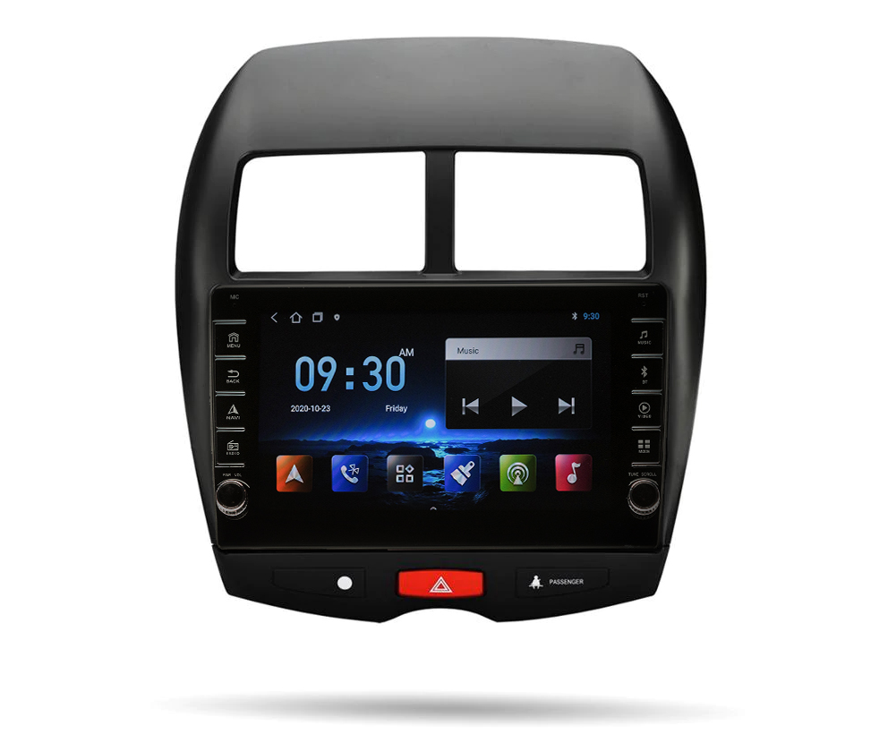 Navigatie AUTONAV Android GPS Dedicata Mitsubishi ASX 2010+ si Peugeot 4008 2012-2017, Model PRO Memorie 256GB Stocare, 12GB DDR3 RAM, Display 9″ Full-Touch, WiFi, 2 x USB, Bluetooth, 4G, Octa-Core 8 * 2.0GHz, 4 * 50W Audio