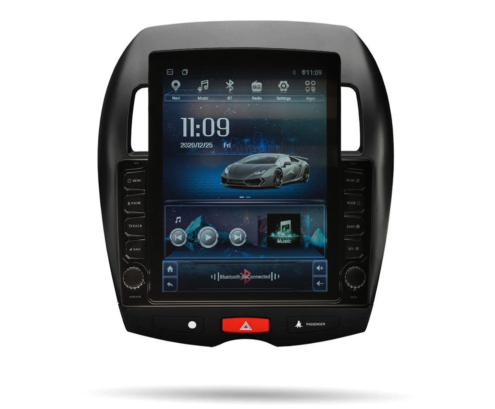 Navigatie AUTONAV Android GPS Dedicata Mitsubishi ASX 2010+ si Peugeot 4008 2012-2017, Model XPERT Memorie 256GB Stocare, 12GB DDR3 RAM, Display Vertical Stil Tesla 10″ Full-Touch, WiFi, 2 x USB, Bluetooth, 4G, Octa-Core 8 * 2.0GHz, 4 * 50W Audio
