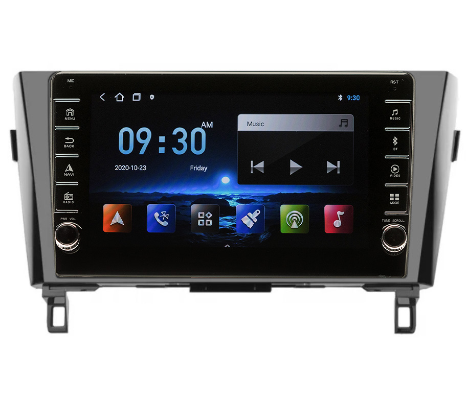 Navigatie AUTONAV ECO Android GPS Dedicata Nissan Qashqai J11 2013-2017, Model PRO Memorie 16GB Stocare, 1GB DDR3 RAM, Display 9″ Full-Touch, WiFi, 2 x USB, Bluetooth, Quad-Core 4 * 1.3GHz, 4 * 50W Audio