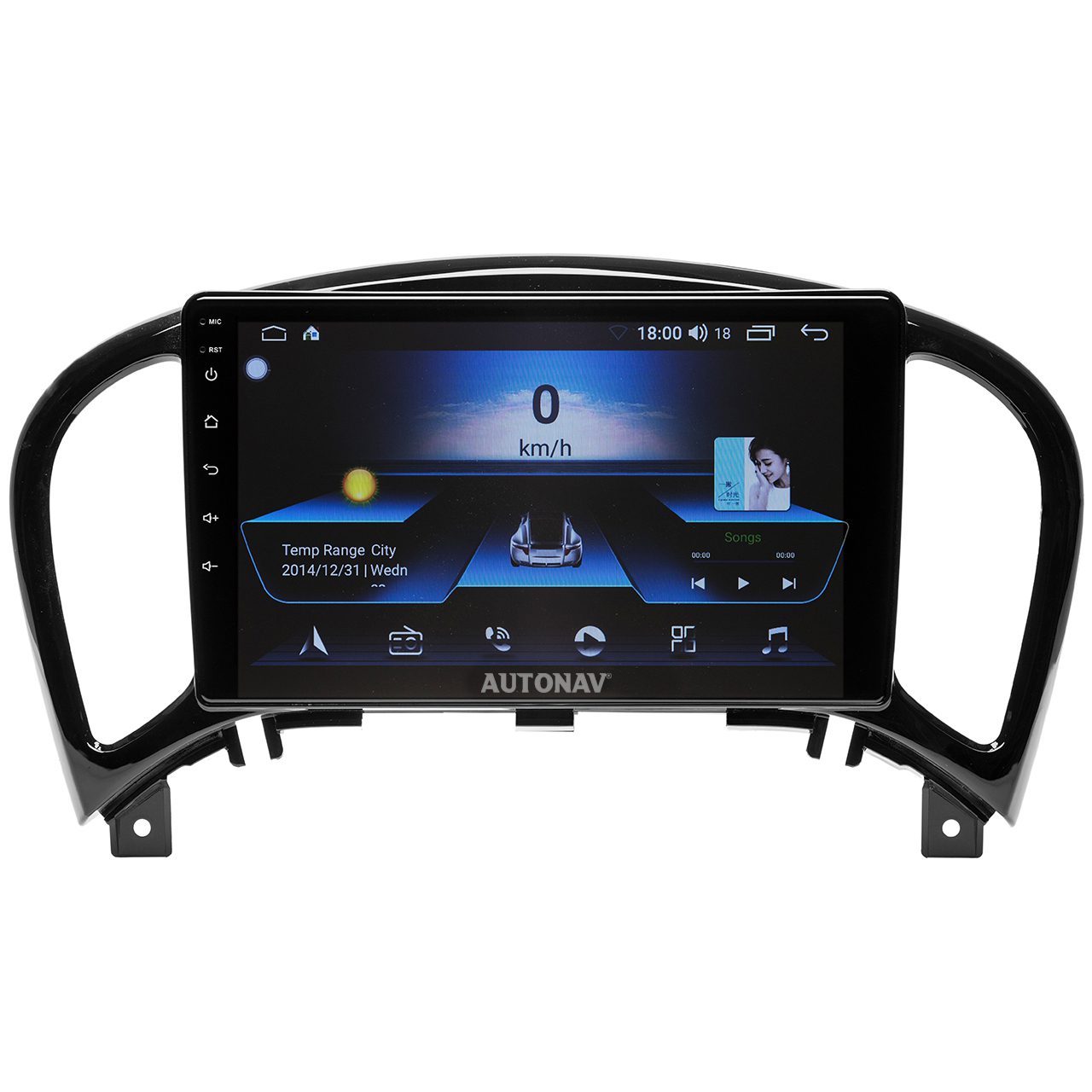 Navigatie AUTONAV Android GPS Dedicata Nissan Juke 2010-2019, Model Classic, Memorie 256GB Stocare, 12GB DDR3 RAM, Display 9″ Full-Touch, WiFi, 2 x USB, Bluetooth, 4G, Octa-Core 8 * 2.0GHz, 4 * 50W Audio