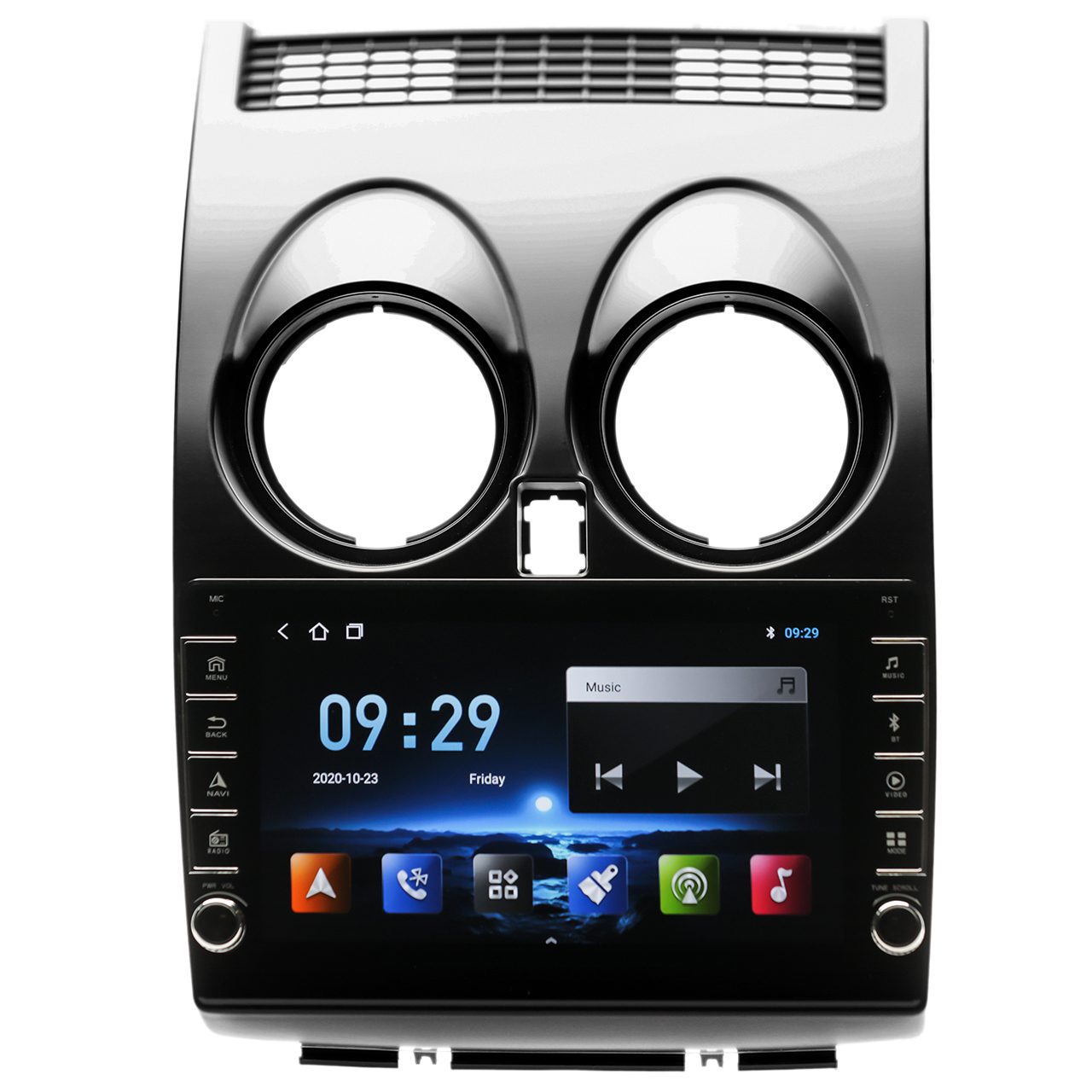 Navigatie AUTONAV Android GPS Dedicata Nissan Qashqai 2006-2013, Model PRO Memorie 128GB Stocare, 6GB DDR3 RAM, Butoane Laterale Si Regulator Volum, Display 8″ Full-Touch, WiFi, 2 x USB, Bluetooth, 4G, Octa-Core 8 * 2.0GHz, 4 * 50W Audio