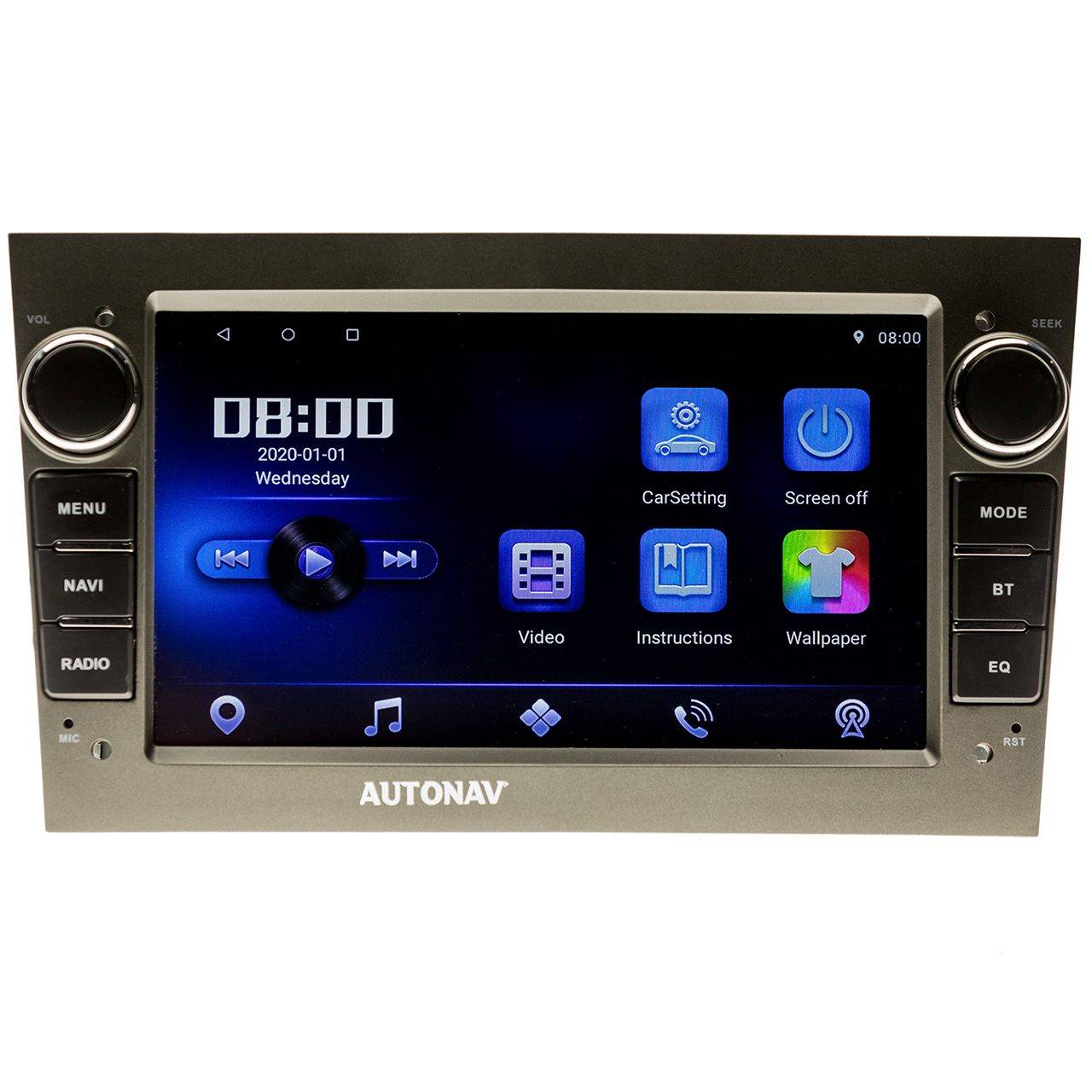 Navigatie AUTONAV PLUS Android GPS Dedicata Opel Antara/ Astra H/ Corsa/ Meriva/ Vectra/ Vivaro/ Zafira B, 16GB Stocare, 1GB DDR3 RAM, Display 7″ , WiFi, 2 x USB, Bluetooth, Quad-Core 4 x 1.3GHz, 4 x 50W Audio