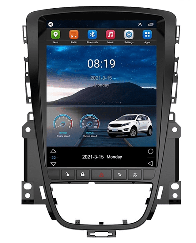 Navigatie AUTONAV Android GPS Dedicata Opel Astra J 2010-2015 Stil Tesla, 64GB Stocare, 2GB DDR3 RAM, Display Vertical Stil Tesla 10″ , WiFi, 2 x USB, Bluetooth, Quad-Core 4 x 1.3GHz, 4 x 50W Audio