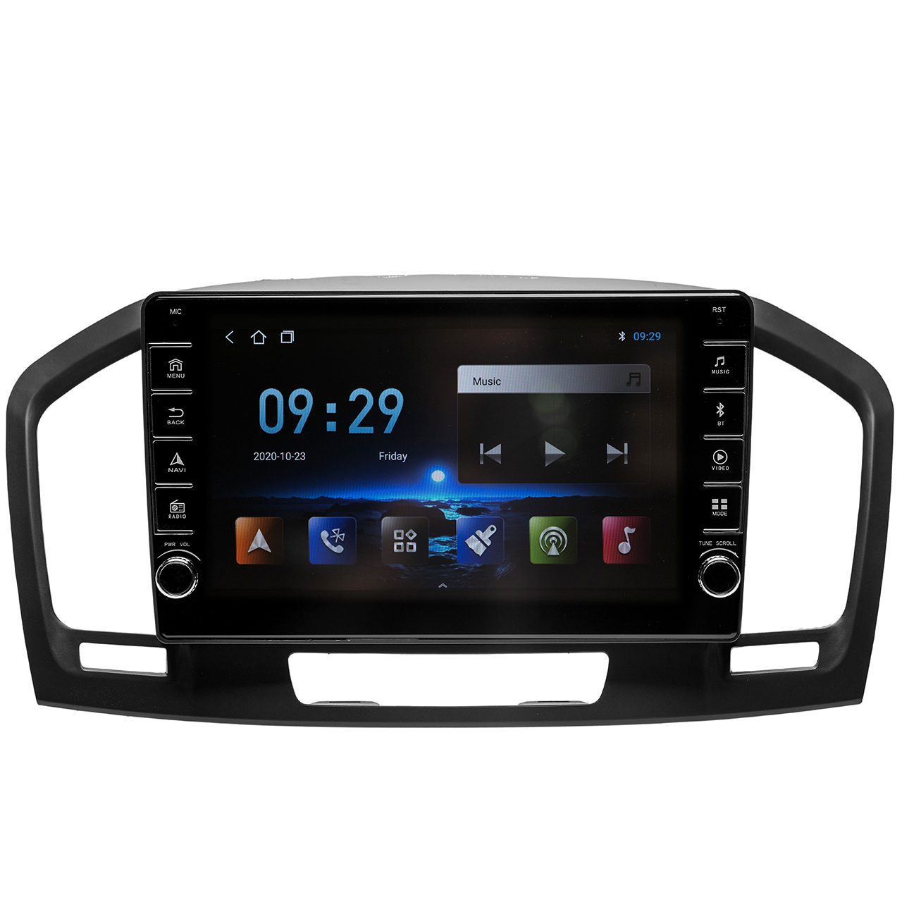 Navigatie AUTONAV Android GPS Dedicata Opel Insignia 2008-2017, Model PRO Memorie 64GB Stocare, 2GB DDR3 RAM, Butoane Laterale Si Regulator Volum, Display 8″ Full-Touch, WiFi, 2 x USB, Bluetooth, Quad-Core 4 * 1.3GHz, 4 * 50W Audio