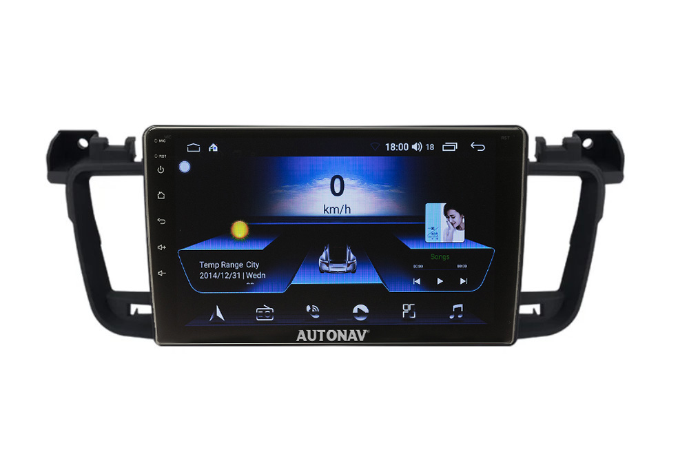 Navigatie AUTONAV Android GPS Dedicata Peugeot 508 2011-2018, Model Classic, Memorie 256GB Stocare, 12GB DDR3 RAM, Display 9″ Full-Touch, WiFi, 2 x USB, Bluetooth, 4G, Octa-Core 8 * 2.0GHz, 4 * 50W Audio