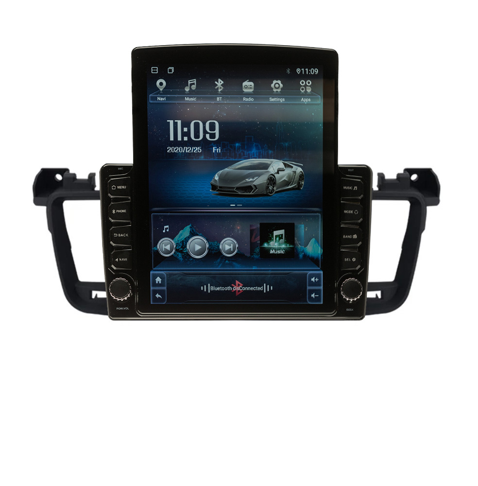 Navigatie AUTONAV ECO Android GPS Dedicata Peugeot 508 2011-2018, Model XPERT Memorie 16GB Stocare, 1GB DDR3 RAM, Display Vertical Stil Tesla 10″ Full-Touch, WiFi, 2 x USB, Bluetooth, Quad-Core 4 * 1.3GHz, 4 * 50W Audio