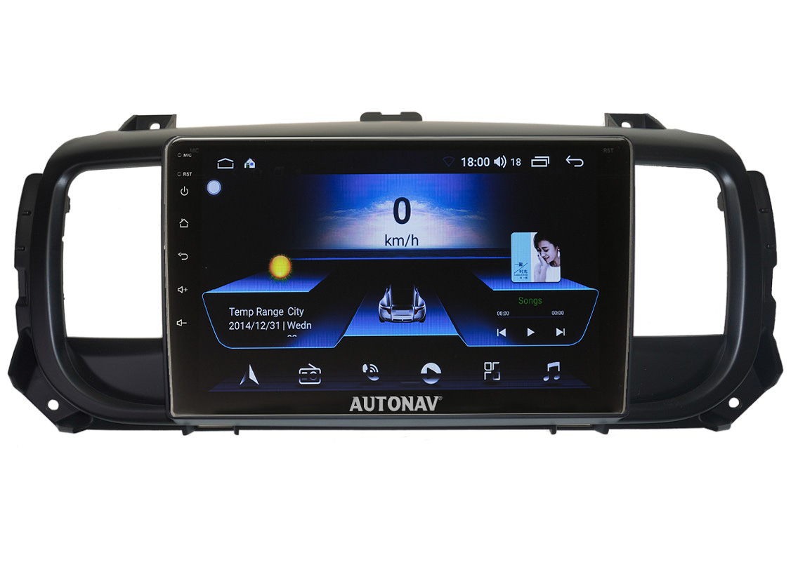 Navigatie AUTONAV Android GPS Dedicata Peugeot Expert Citroen Jumpy Dupa 2014+, Model Classic, Memorie 64GB Stocare, 2GB DDR3 RAM, Display 9" Full-Touch, WiFi, 2 x USB, Bluetooth, Quad-Core 4 * 1.8GHz, 4 * 50W Audio