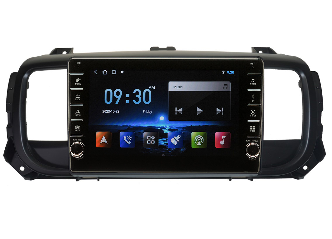 Navigatie AUTONAV Android GPS Dedicata Peugeot Expert Citroen Jumpy Dupa 2014+, Model PRO Memorie 256GB Stocare, 12GB DDR3 RAM, Display 8″ Full-Touch, WiFi, 2 x USB, Bluetooth, 4G, Octa-Core 8 * 2.0GHz, 4 * 50W Audio