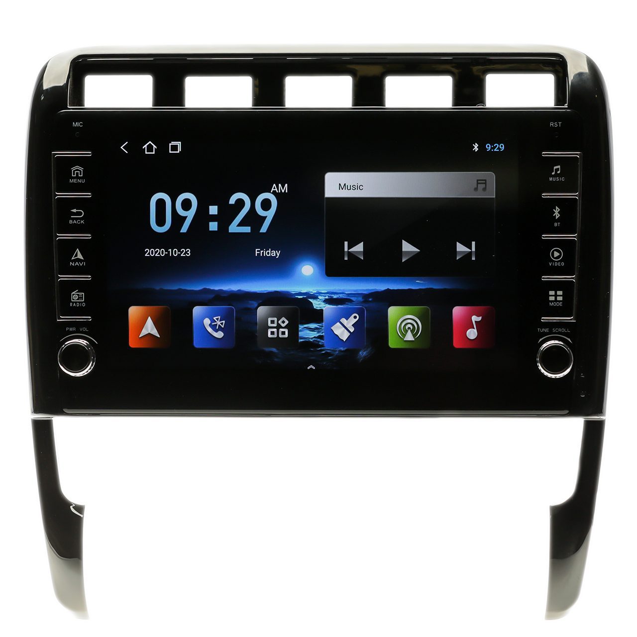 Navigatie AUTONAV Android GPS Dedicata Porsche Cayenne 2003-2010, Model PRO Memorie 64GB Stocare, 4GB DDR3 RAM, Butoane Laterale Si Regulator Volum, Display 8″ Full-Touch, WiFi, 2 x USB, Bluetooth, 4G, Octa-Core 8 * 2.0GHz, 4 * 50W Audio