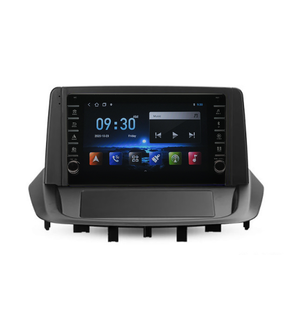 Navigatie AUTONAV Android GPS Dedicata Renault Fluence 2009-2017, Model PRO Memorie 256GB Stocare, 12GB DDR3 RAM, Display 8″ Full-Touch, WiFi, 2 x USB, Bluetooth, 4G, Octa-Core 8 * 2.0GHz, 4 * 50W Audio