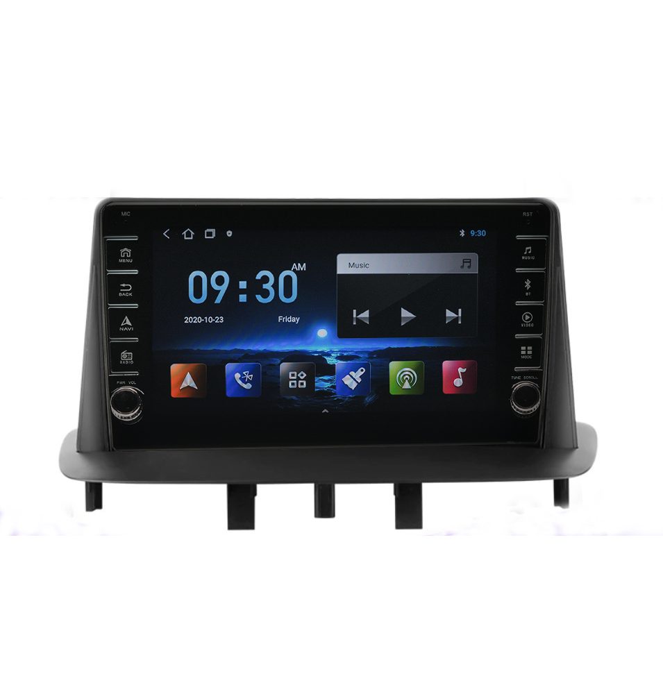 Navigatie AUTONAV Android GPS Dedicata Renault Megane 3, Model PRO Memorie 256GB Stocare, 12GB DDR3 RAM, Display 8″ Full-Touch, WiFi, 2 x USB, Bluetooth, 4G, Octa-Core 8 * 2.0GHz, 4 * 50W Audio