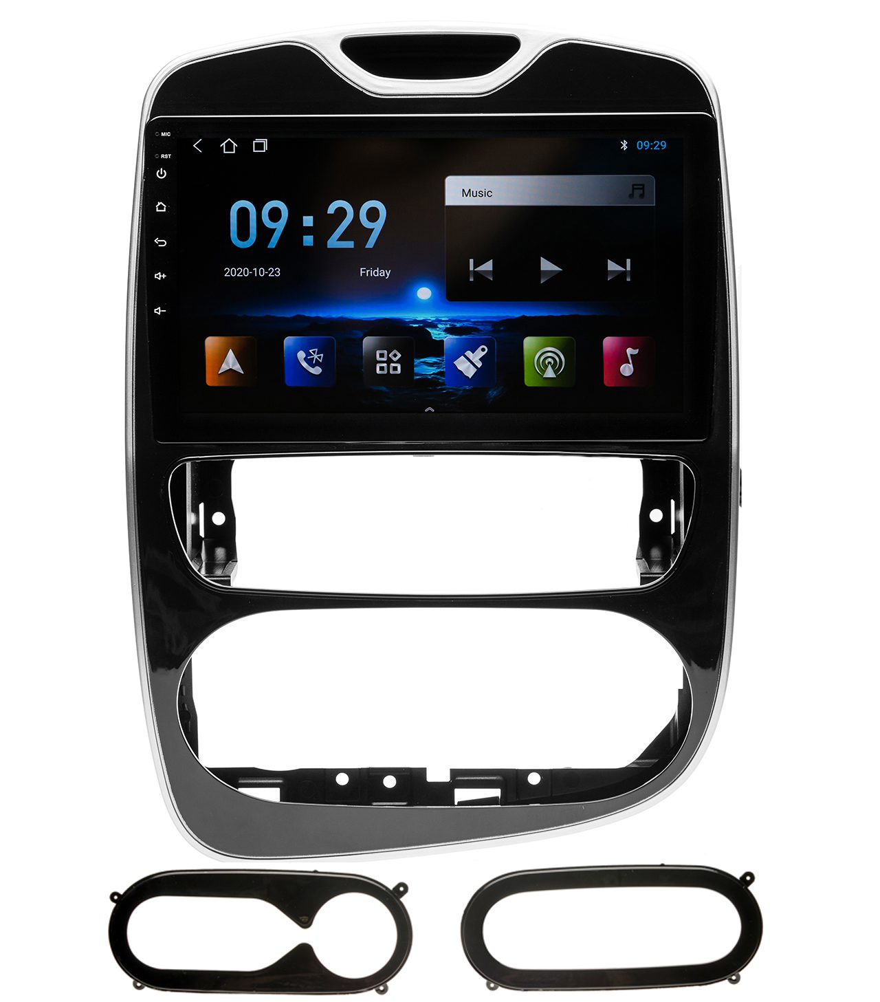 Navigatie AUTONAV Android GPS Dedicata Renault Clio 4 2012-2019, Model Classic, Memorie 64GB Stocare, 2GB DDR3 RAM, Display 10″ Full-Touch, WiFi, 2 x USB, Bluetooth, Quad-Core 4 * 1.3GHz, 4 * 50W Audio