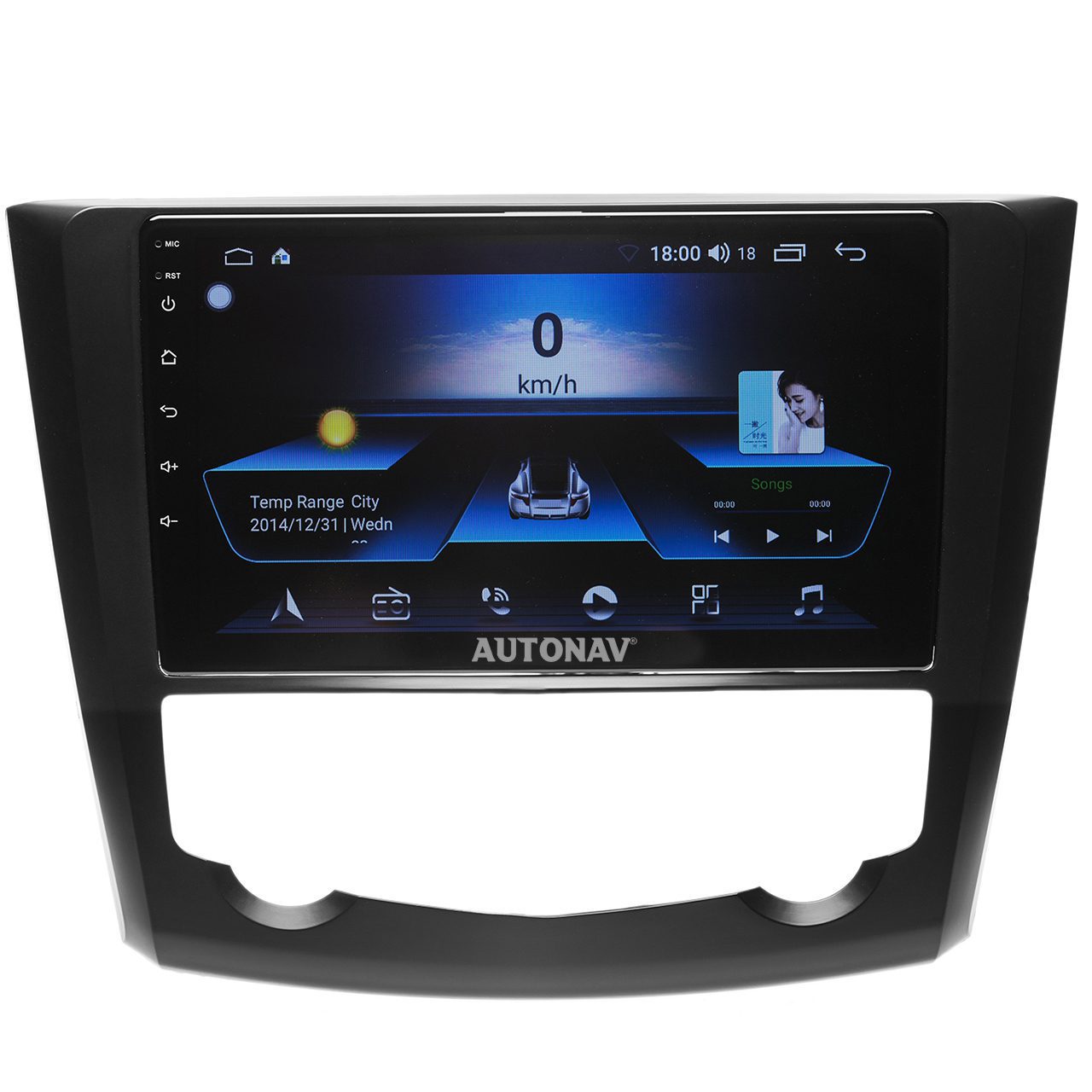 Navigatie AUTONAV Android GPS Dedicata Renault Kadjar Dupa 2015, Model Classic, 64GB Stocare, 2GB DDR3 RAM, Display 9" , WiFi, 2 x USB, Bluetooth, Quad-Core 4 * 1.3GHz, 4 * 50W Audio