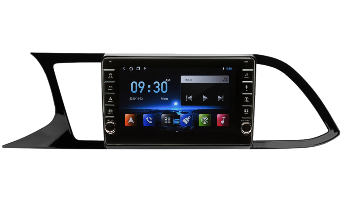 Navigatie AUTONAV Android GPS Dedicata Seat Leon 3 2012-2020, Model PRO Memorie 256GB Stocare, 12GB DDR3 RAM, Display 8″ Full-Touch, WiFi, 2 x USB, Bluetooth, 4G, Octa-Core 8 * 2.0GHz, 4 * 50W Audio