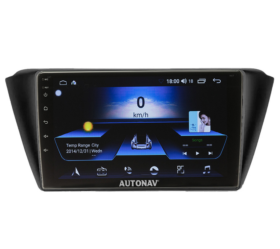 Navigatie AUTONAV Android GPS Dedicata Skoda Fabia 3 Dupa 2015, Model Classic, Memorie 64GB Stocare, 2GB DDR3 RAM, Display 9″ Full-Touch, WiFi, 2 x USB, Bluetooth, Quad-Core 4 * 1.3GHz, 4 * 50W Audio