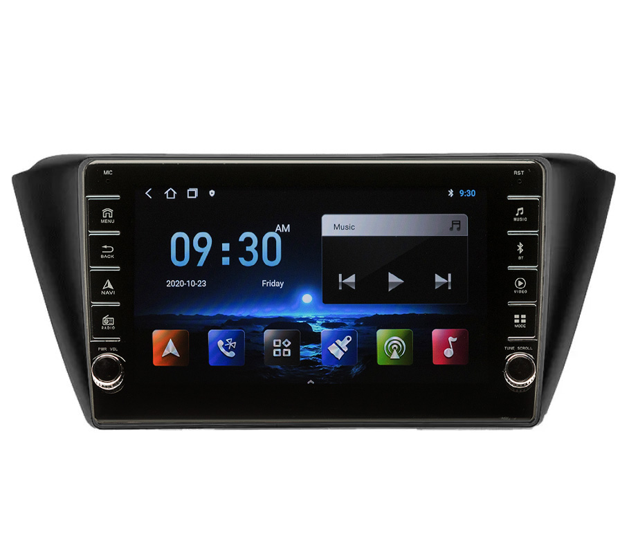 Navigatie AUTONAV Android GPS Dedicata Skoda Fabia 3 Dupa 2015, Model PRO Memorie 64GB Stocare, 2GB DDR3 RAM, Display 8″ Full-Touch, WiFi, 2 x USB, Bluetooth, Quad-Core 4 * 1.3GHz, 4 * 50W Audio