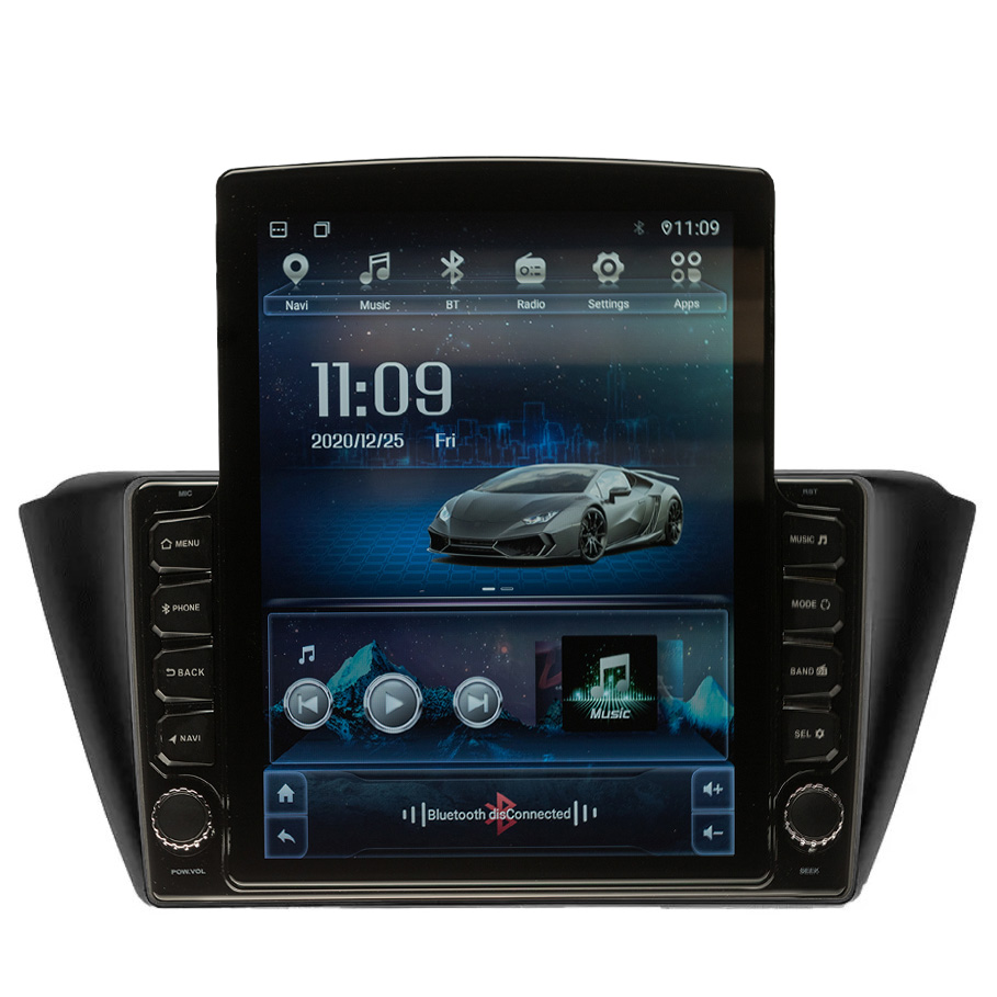 Navigatie AUTONAV ECO Android GPS Dedicata Skoda Fabia 3 Dupa 2015, Model XPERT Memorie 16GB Stocare, 1GB DDR3 RAM, Display Vertical Stil Tesla 10″ Full-Touch, WiFi, 2 x USB, Bluetooth, Quad-Core 4 * 1.3GHz, 4 * 50W Audio