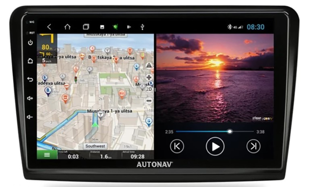 Navigatie AUTONAV Android GPS Dedicata Skoda Superb 2 2013-2015, Model Classic, Memorie 256GB Stocare, 12GB DDR3 RAM, Display 10″ Full-Touch, WiFi, 2 x USB, Bluetooth, 4G, Octa-Core 8 * 2.0GHz, 4 * 50W Audio