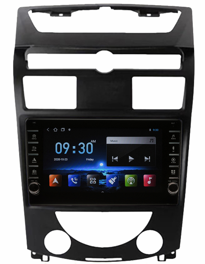 Navigatie AUTONAV Android GPS Dedicata Ssangyong Rexton 2 2006-2012, Model PRO Memorie 256GB Stocare, 12GB DDR3 RAM, Display 9″ Full-Touch, WiFi, 2 x USB, Bluetooth, 4G, Octa-Core 8 * 2.0GHz, 4 * 50W Audio