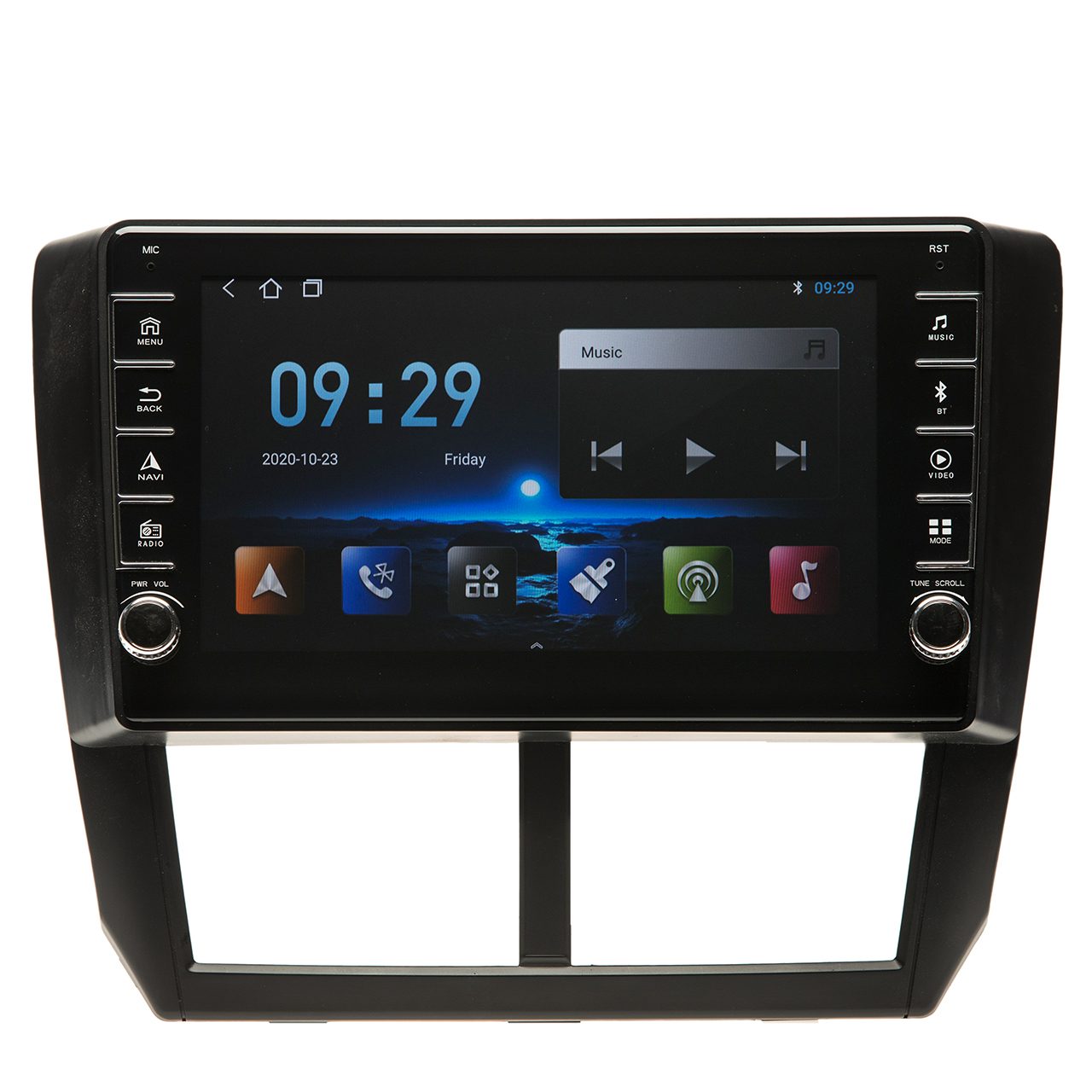 Navigatie AUTONAV Android GPS Dedicata Subaru Forester 2008-2012 si Impreza 2007-2013, Model PRO Memorie 64GB Stocare, 2GB DDR3 RAM, Butoane Laterale Si Regulator Volum, Display 8″ Full-Touch, WiFi, 2 x USB, Bluetooth, Quad-Core 4 * 1.3GHz, 4 * 50W