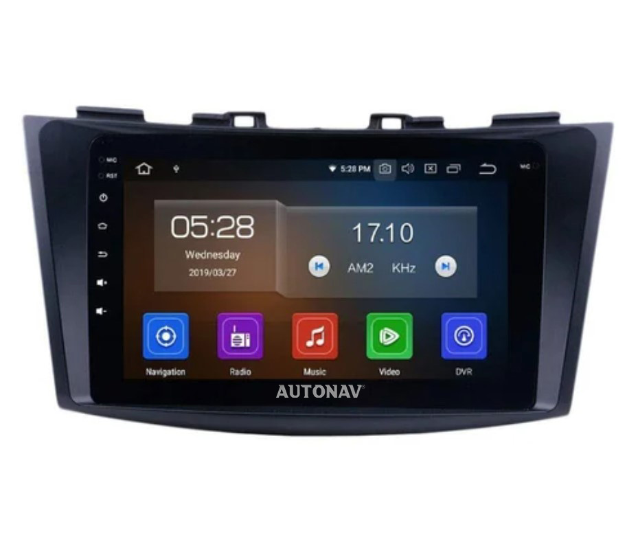 Navigatie AUTONAV Android GPS Dedicata Suzuki Swift 2010-2017, Model Classic, Memorie 256GB Stocare, 12GB DDR3 RAM, Display 9″ Full-Touch, WiFi, 2 x USB, Bluetooth, 4G, Octa-Core 8 * 2.0GHz, 4 * 50W Audio