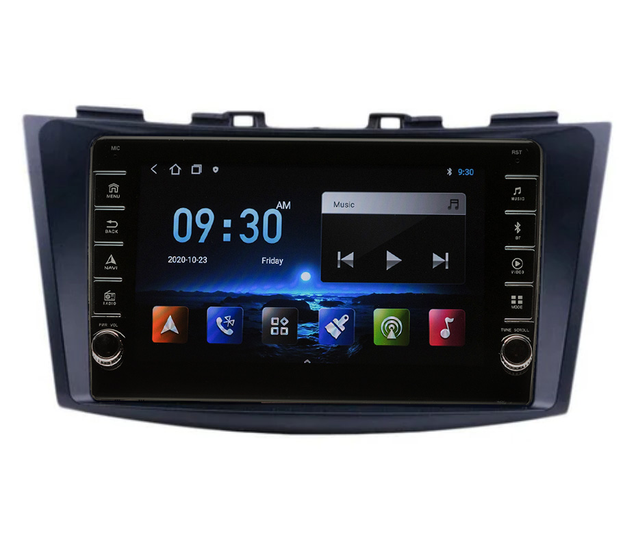 Navigatie AUTONAV Android GPS Dedicata Suzuki Swift 2010-2017, Model PRO Memorie 128GB Stocare, 6GB DDR3 RAM, Display 8″ Full-Touch, WiFi, 2 x USB, Bluetooth, 4G, Octa-Core 8 * 2.0GHz, 4 * 50W Audio