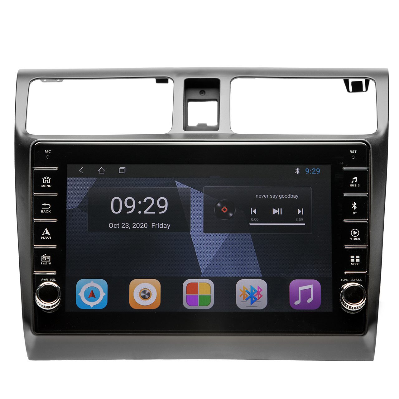 Navigatie AUTONAV Android GPS Dedicata Suzuki Swift 2004-2010, Model PRO Memorie 64GB Stocare, 4GB DDR3 RAM, Butoane Laterale Si Regulator Volum, Display 9″ Full-Touch, WiFi, 2 x USB, Bluetooth, 4G, Octa-Core 8 * 2.0GHz, 4 * 50W Audio