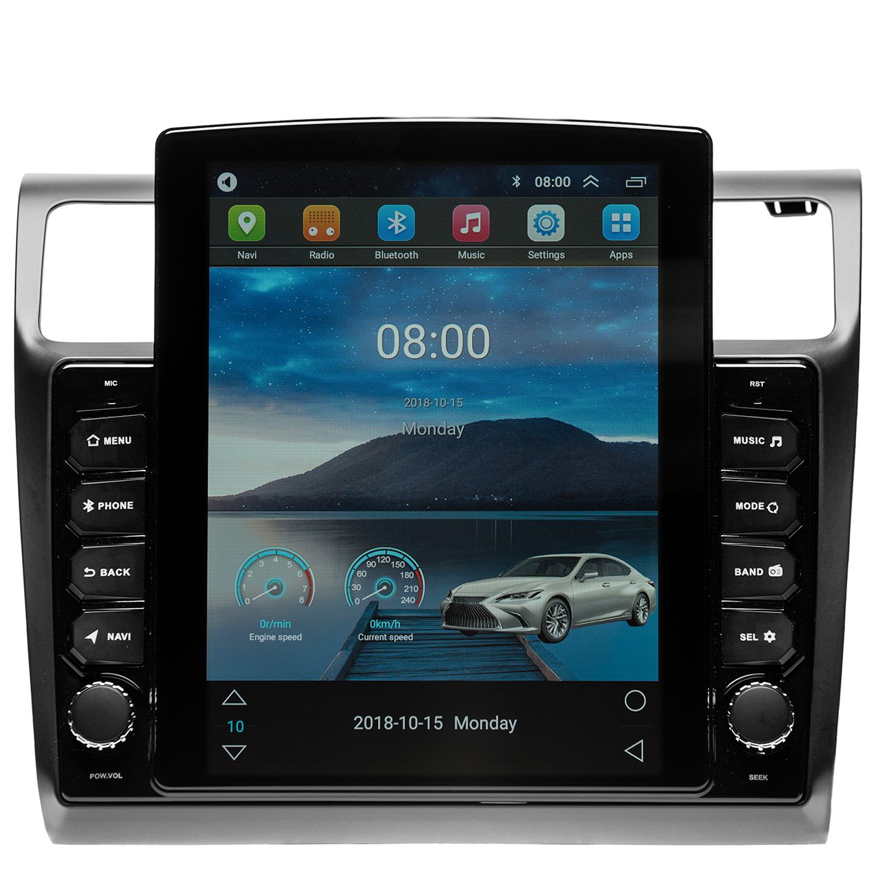 Navigatie AUTONAV Android GPS Dedicata Suzuki Swift 2004-2010, Model XPERT Memorie 256GB Stocare, 12GB DDR3 RAM, Display Vertical Stil Tesla 10″ Full-Touch, WiFi, 2 x USB, Bluetooth, 4G, Octa-Core 8 * 2.0GHz, 4 * 50W Audio
