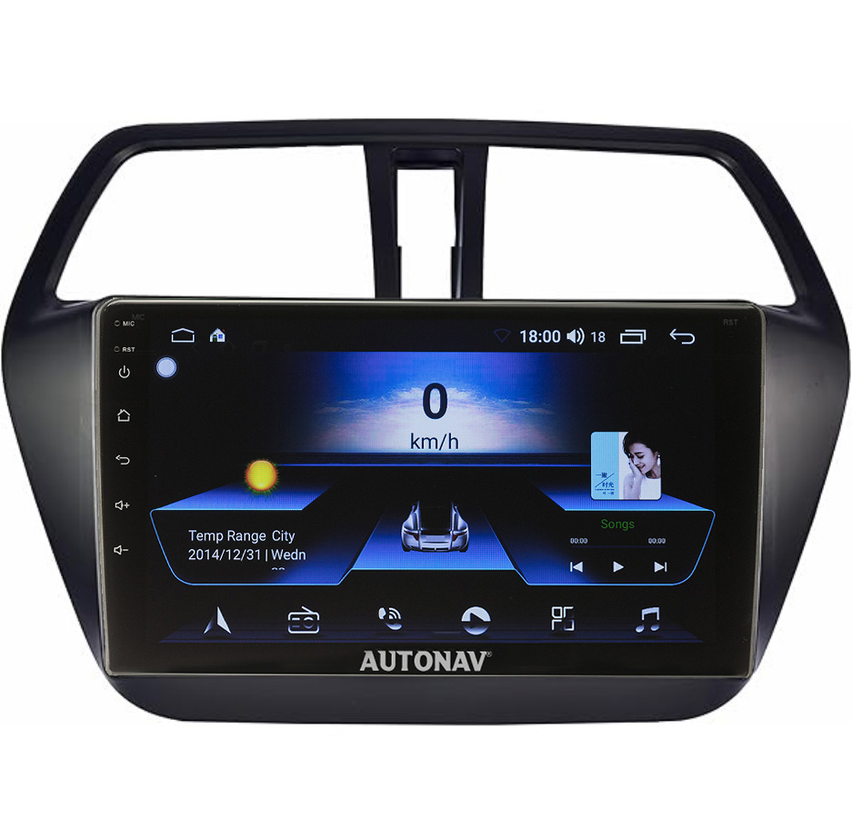 Navigatie AUTONAV Android GPS Dedicata Suzuki SX4 S Cross 2012-2016, Model Classic, Memorie 64GB Stocare, 2GB DDR3 RAM, Display 9″ Full-Touch, WiFi, 2 x USB, Bluetooth, Quad-Core 4 * 1.3GHz, 4 * 50W Audio
