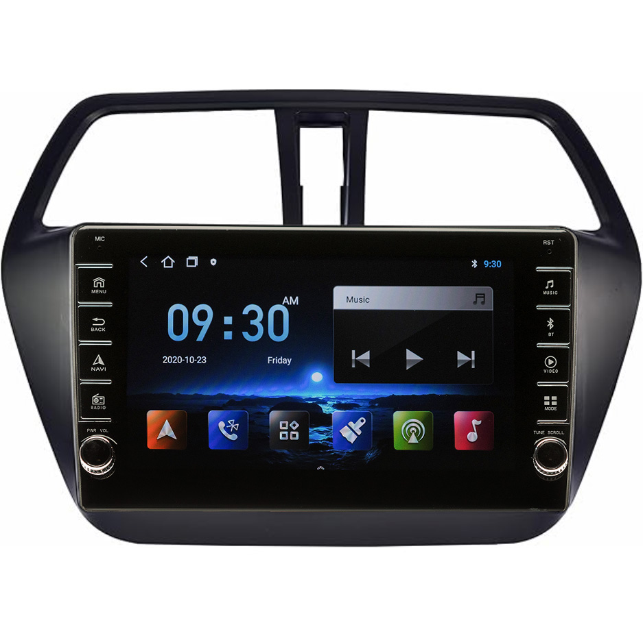 Navigatie AUTONAV Android GPS Dedicata Suzuki SX4 S Cross 2012-2016, Model PRO Memorie 64GB Stocare, 4GB DDR3 RAM, Display 8″ Full-Touch, WiFi, 2 x USB, Bluetooth, 4G, Octa-Core 8 * 2.0GHz, 4 * 50W Audio