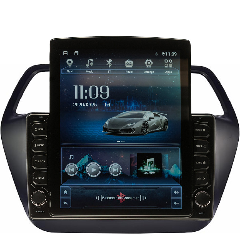 Navigatie AUTONAV ECO Android GPS Dedicata Suzuki SX4 S Cross 2012-2016, Model XPERT Memorie 16GB Stocare, 1GB DDR3 RAM, Display Vertical Stil Tesla 10″ Full-Touch, WiFi, 2 x USB, Bluetooth, Quad-Core 4 * 1.3GHz, 4 * 50W Audio