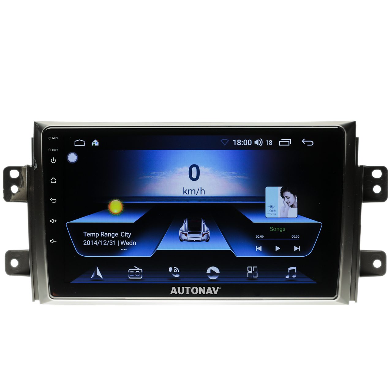 Navigatie AUTONAV Android GPS Dedicata Suzuki SX4 2006-2014, Model Classic, Memorie 64GB Stocare, 4GB DDR3 RAM, Display 9″ Full-Touch, WiFi, 2 x USB, Bluetooth, 4G, Octa-Core 8 * 2.0GHz, 4 * 50W Audio